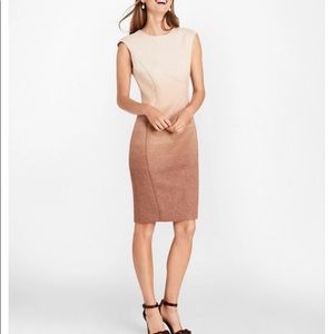 NWT Brooks Bros Ombre Wool-Alpaca Blend Sheath